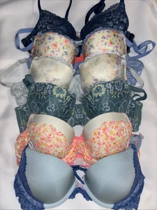 Victoria Secret Bra Large Lot 34B Bras 6 Beautiful Dream Angels Body By Victoria - Picture 1 of 10