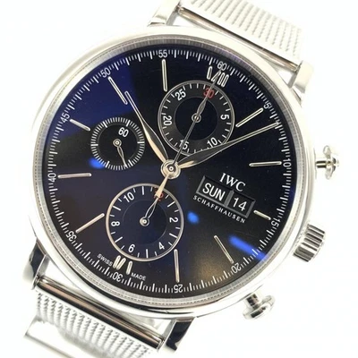 IWC Portofino Chronograph IW391010 42mm Automatic Black Dial SS Men's Wristwatch - Image 1 of 4