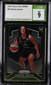 2020 Panini Prizm WNBA Sabrina Ionescu #89 Mint Rookie CGC 9 - Picture 1 of 2