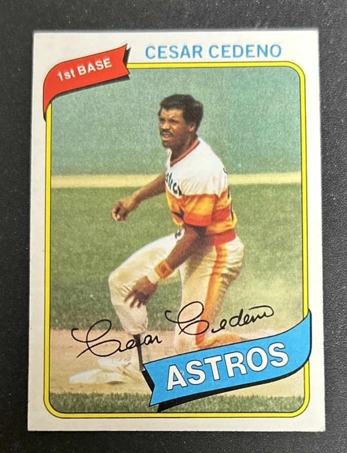 1980 Topps Cesar Cedeno Baseball Card #370 Astros 1B VG O/C - Image 1 of 2