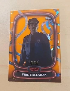 2025 Topps High-Tek Stranger Things Phil Callahan Orange Parallel Vines /25 - Picture 1 of 2