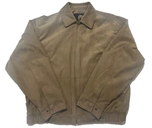 Weatherproof Men's Bomber Jacket Soft Microfiber Lined Zipped Pockets Tan - L - Picture 1 of 14