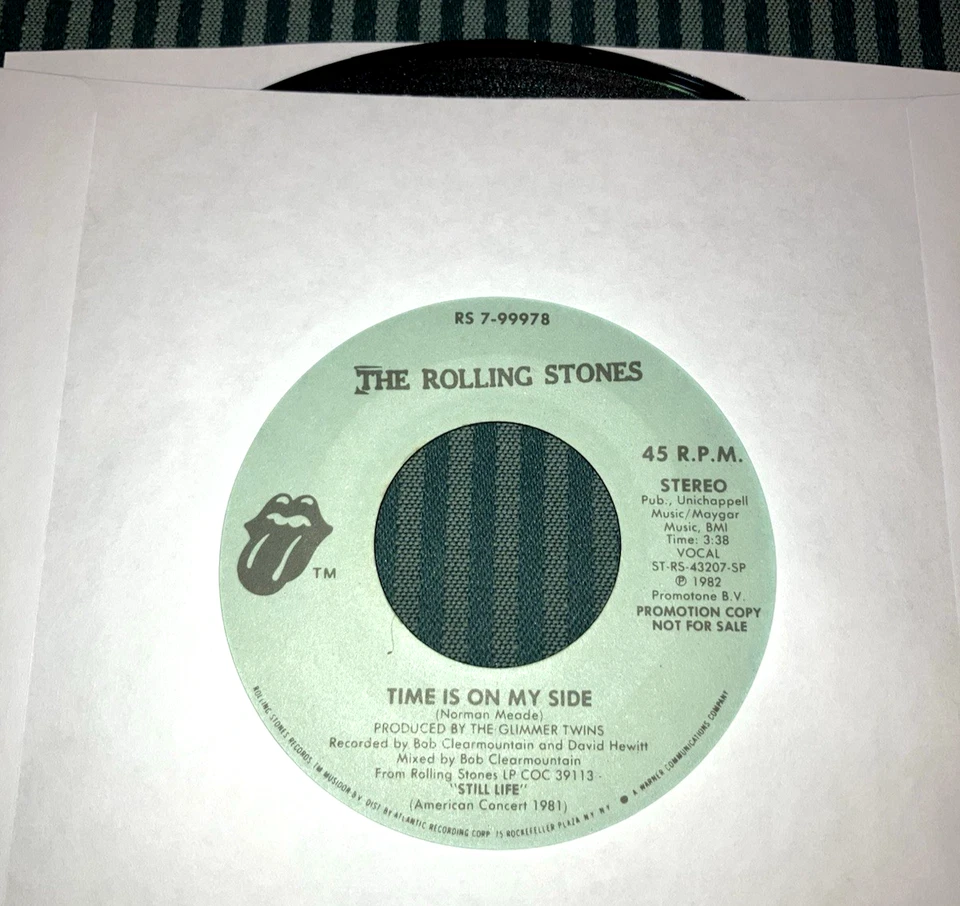THE ROLLING STONES - Time Is On My Side (Live) - (1982 7" 45 Vinyl)  Rare Promo - Image 1 of 1