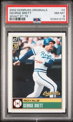 George Brett - 2002 Donruss Originals What If '80 - Tarjeta #3 - KC Royals - PSA 9 Foto 1 de 4