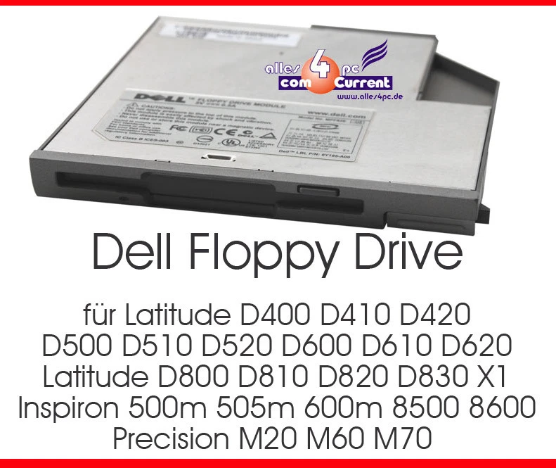 Dell Floppy Drive Disk Drive 7T761-A01 Latitude D500 D510 D520 D600 #D28 - Image 1 of 1