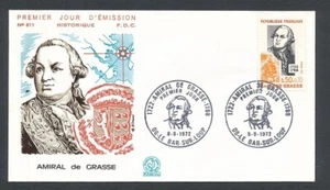 D440713 France FDC Famous People Amiral de Grasse - Picture 1 of 1