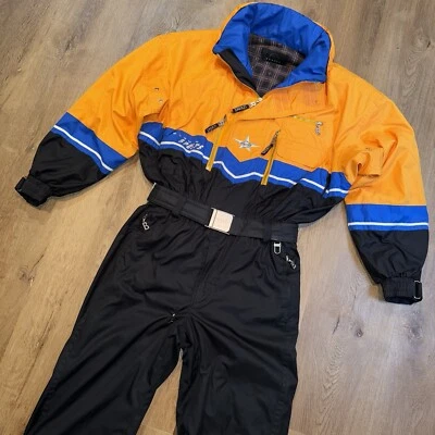 Bogner Ski Suit Snowsuit One Piece Snow Bib Vintage 90s Mens Medium 40 Long Tall - Image 1 of 4