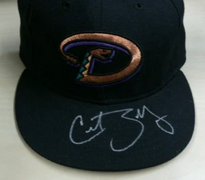 Signed Arizona Diamondbacks New Era 7 1/8 Baseball Hat Cap Curt Schilling JSA - Picture 1 of 6