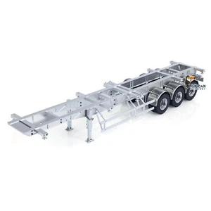 Metal Frame Trailer 3-Axle Chassis for 1/14 RC Tractor Truck 40 Feet Container - Picture 1 of 24