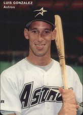 1995 Astros Mother's Baseball Card #3 Luis Gonzalez