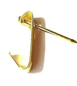 Picture Hooks With Nails Brass Wall Hanger Number 2 Size x 20 Hooks FREE POSTAGE