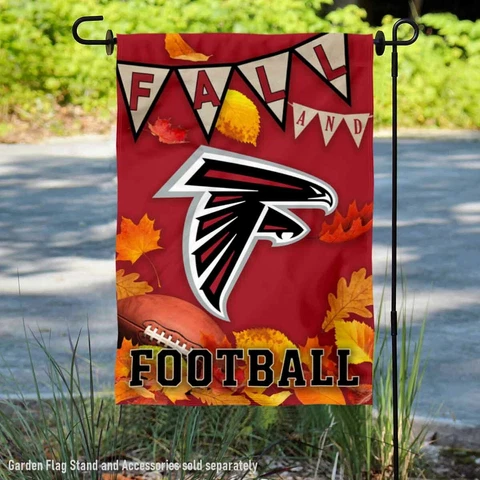 Atlanta Falcons Fall Leaves Decorative Football Official Garden Yard Banner Flag Cover