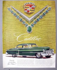 10x14 Original 1952 Cadillac 4 Door Ad DON'T BE SWERVED FROM YOUR PURPOSE - Picture 1 of 1