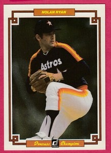 1984 Donruss Champions # 39 Nolan Ryan -- Houston Astros