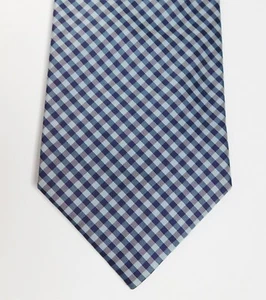 Plaid tie from Next silk and cotton blend made in the United Kingdom - Picture 1 of 2