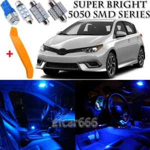 9 x Ultra Blue Interior LED Lights Kit + TOOL For 2016  - 2018 Toyota Corolla iM - Foto 1 di 9