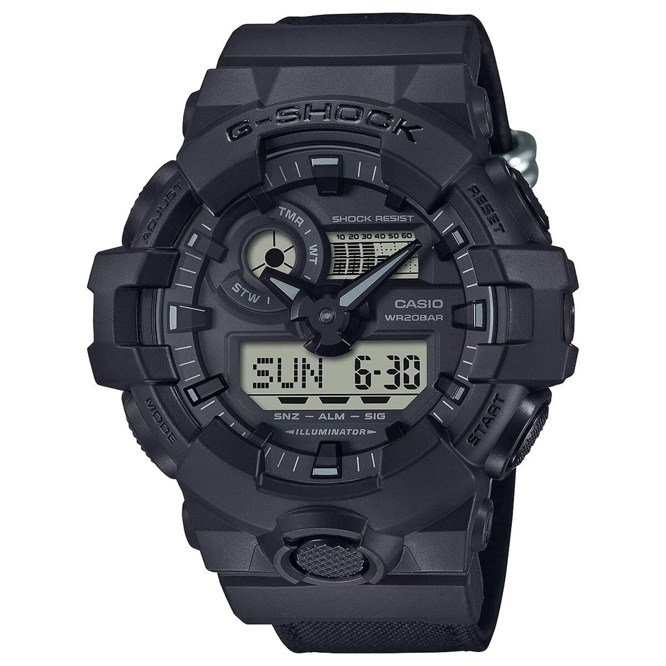 Casio G-Shock GA-700BCE-1A Mens Analog-Digital 200m Watch Nylon Band Quartz