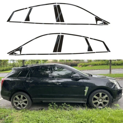 Matte/Glossy Black Chrome Delete Window Trims For Cadillac SRX 2010-2016 Foto 1 de 4