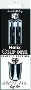 Juego de bolígrafos y lápices mecánicos Helix Oxford negros premium - Imagen 1 de 3