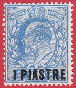 BRITISH LEVANT 1906 1pi ON 2.5d ULTRAMARINE SG13 GMM - Picture 1 of 2