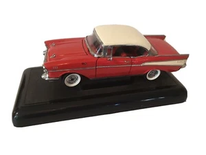 1957 Cheverolet Metal Model Two Tone Red w/ White Top l 1/18 Scale - Picture 1 of 8