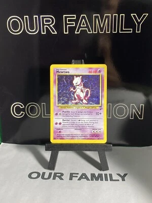 Pokémon TCG Mewtwo 10/130 Base Set 2 Holo Rare Vintage WOTC HP - Image 1 of 4