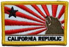California Republic Sun Rays Flag - 2x3 Patch