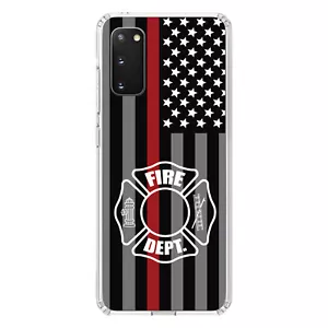 Clear Case for Galaxy S (Pick Model) FD Thin Red Line - Picture 1 of 12