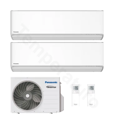 Panasonic Etherea 2-Raum R32 Multisplit Klimaanlage 1x 2,5 + 1x 5,0 kW A+++/A++ - Bild 1 von 4