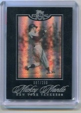 2006 Topps Sterling - MICKEY MANTLE - Silver Foil Refractor #27  YANKEES  #d/250