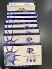 2000 through 2009 Us Mint Proof Sets Decade Lot of all 10 - Complete in boxes