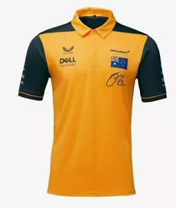 McLaren F1 2022 Adulti Replica Piloti Polo Daniel Ricciardo XL Nuova senza etichette - Foto 1 di 6