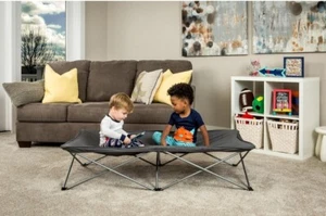 Regalo My Cot Portable Toddler Bed, Grey Kid Portable Bed Camping - Picture 1 of 12