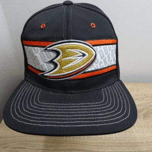 Cappello Berretto NHL Zephyr Anaheim Ducks Uomo Nero Regolabile - Foto 1 di 9