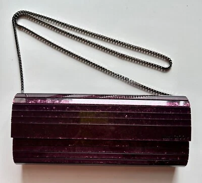 Bolso de Mano Jimmy Choo Sweetie Galaxy Grueso Brillo Acrílico Foto 1 de 4