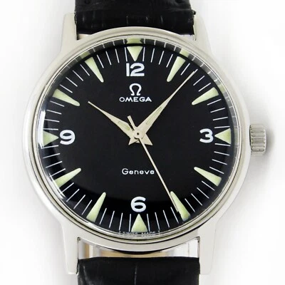 Vintage Omega Geneve Date Winding Steel 33mm Men Steel Watch Re135.070 - Image 1 of 4