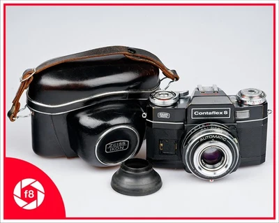Cámara Zeiss Ikon Contaflex S negra + estuche + capucha Foto 1 de 4
