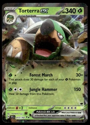 Pokemon TCG SV05: Temporal Forces #012/162 Torterra ex NM - Image 1 of 2
