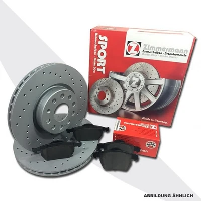 Zimmermann Sport Bremsscheiben + Beläge für AUDI 80 8C B4 Cabrio vorne - Bild 1 von 3