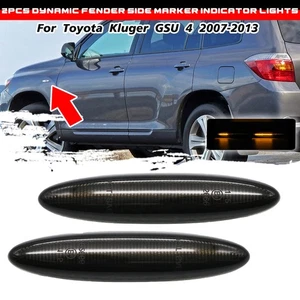 2X Dynamic Smoke Parking Lights Side Marker Lamps For Toyota Highlander 2007-13 - Bild 1 von 7