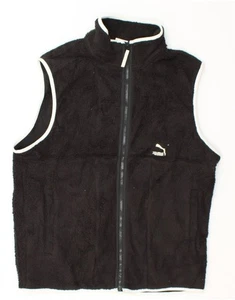 PUMA Womens Fleece Gilet UK 16 Large Black Polyester DC63 - Picture 1 of 3