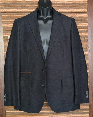 Blazer Hart Schaffner Marx M 40R Negro Gris No Estructurado Traje Chaqueta Abrigo Deportivo Foto 1 de 4