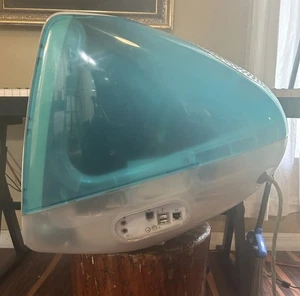 Apple iMac G3 1993-1999 Bondi Blue Desktop VTG Computer Parts Or Repair - Picture 1 of 10
