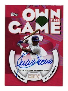 2024 Topps 2006 Own The Game Autograph Red - Julio Franco (06OGA-JF) 02/10 - Bild 1 von 2