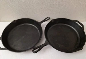 Lodge 10SK Padella in Ghisa 12" Doppio Manico Made in USA Set di 2 - Foto 1 di 8