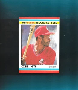 1988 Fleer Record Setters #38 Ozzie Smith St. Louis Cardinals NM/MT BETTER - Picture 1 of 2