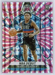 2023-24 Panini Mosaic Marcus Sasser Pink Swirl FOTL RC /18 #264 Pistons - Picture 1 of 2