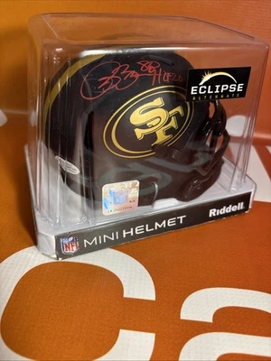 旧金山 49Ers 迷你头盔 艾萨克·布鲁斯 签名 贝克特见证 — 第 1/2 张图片