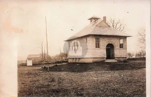 New School House Black Hill Plainfield Connecticut CT RPPC Photo Postcard COPY - Picture 1 of 2