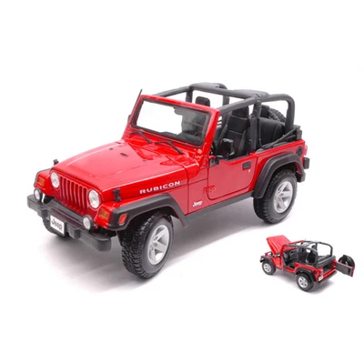 JEEP WRANGLER RUBICON 2012 RED 1:18 Maisto Auto Stradali Modellino Nuovo - Immagine 1 di 3